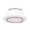 Dweled Hailey 16in LED Fabric Flush Mount 3000K in Brushed Nickel FM-531 - alternate 1